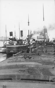 Deck of the Mataafa during salvage operations