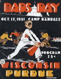 1931 Dad's Day Wisconsin vs. Purdue Football Program