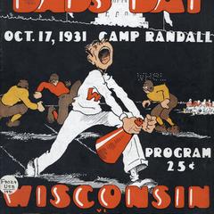 1931 Dad's Day Wisconsin vs. Purdue Football Program