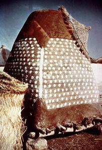 Painted Granary of Packed Earth Construction in Savannah Region of Northern Ghana