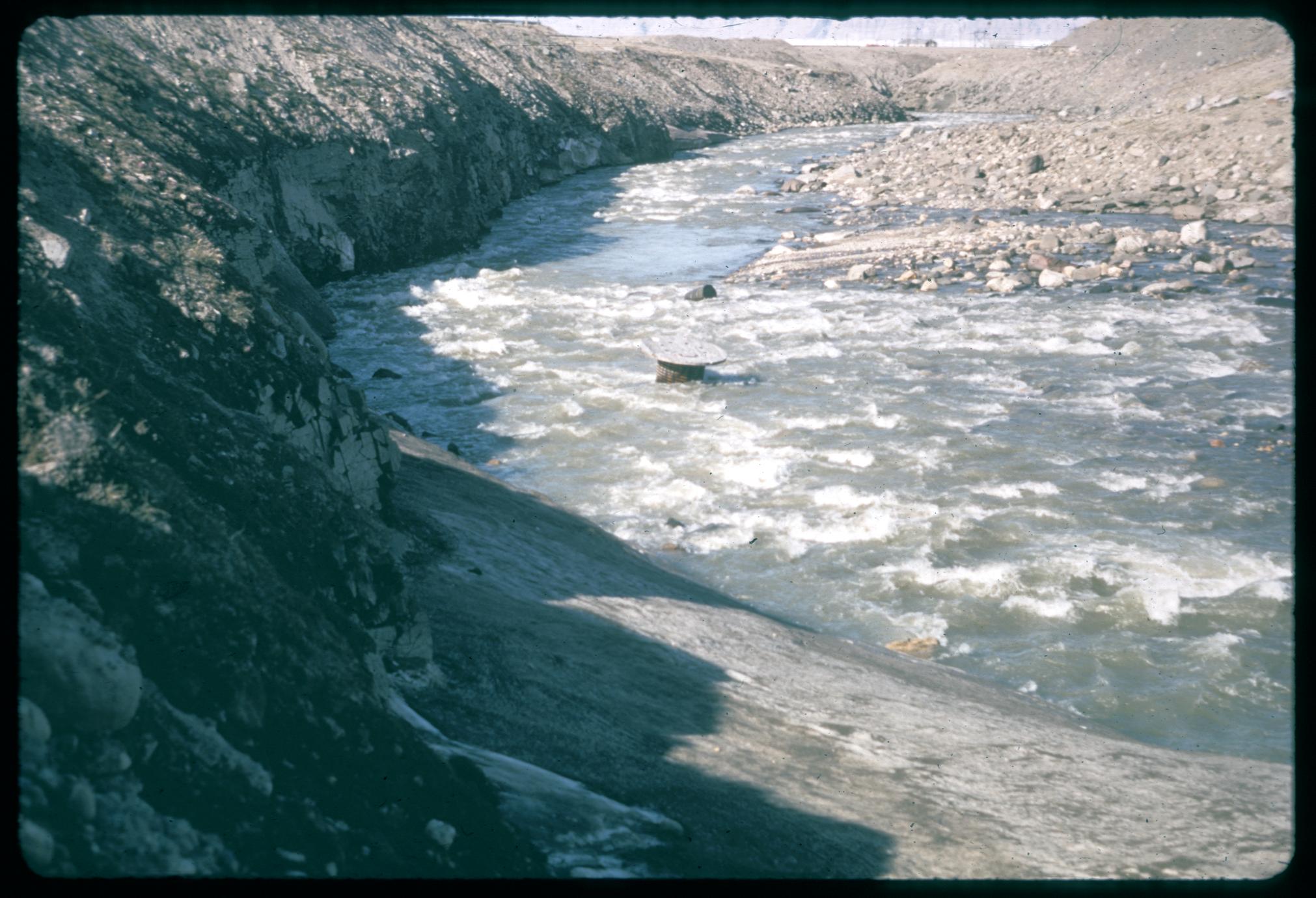 View of glacial meltwater stream