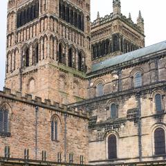 Durham Cathedral cloister, nave and west towers