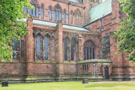 Carlisle Cathedral exterior north side of chancel