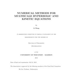 Numerical Methods for Multiscale Hyperbolic and Kinetic Equations