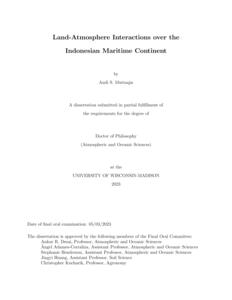 Land-Atmosphere Interactions over the Indonesian Maritime Continent