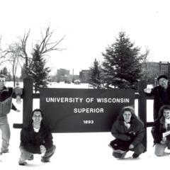 Students at UW-Superior sign