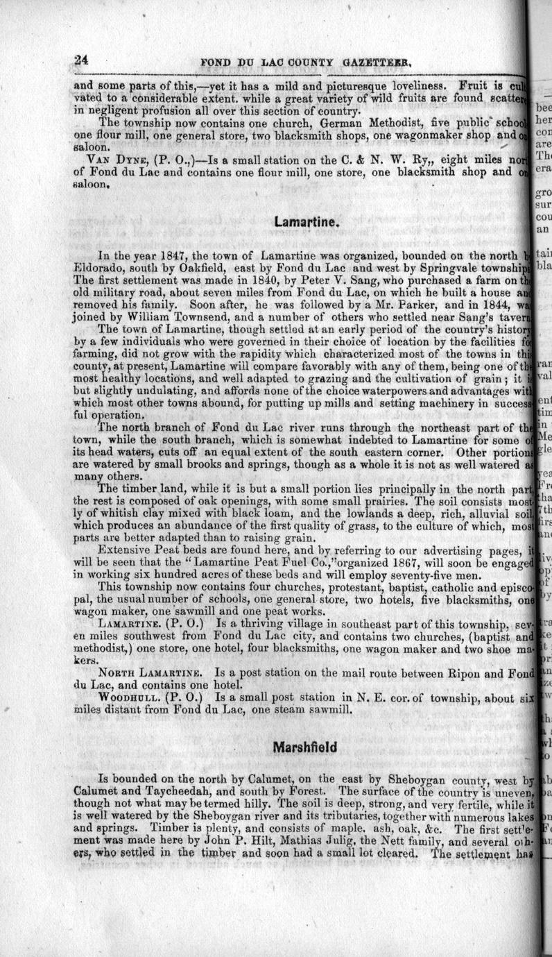 Fond du Lac County gazetteer Full view UWDC UWMadison Libraries