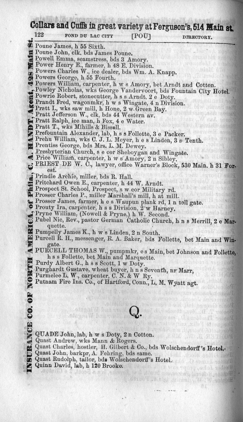 Fond du Lac County gazetteer Full view UWDC UWMadison Libraries