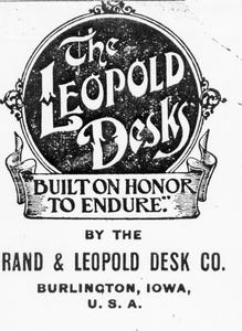 Leopold Desk advertisement