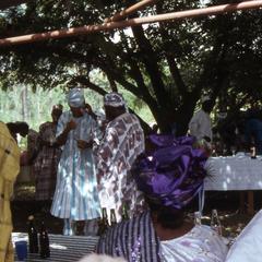 People arriving at Ladipo wedding