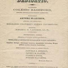 1856 commencement program interior page