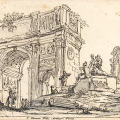 The Arch of Constantine, Rome, from the series Imitations of Drawings, Engraved by Messrs. Pond and Knapton
