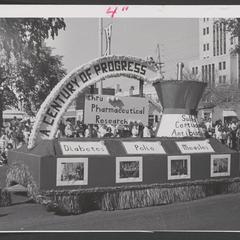 Pharmaceutical research float in a parade