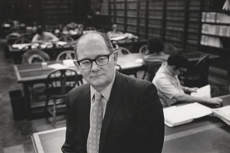 Dean Kimball in library