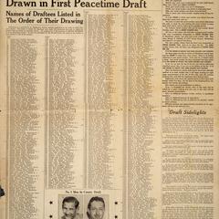 Here's how men of county were drawn in first peacetime draft