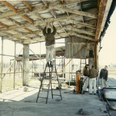 Tearing down hangars at the Racine Airport