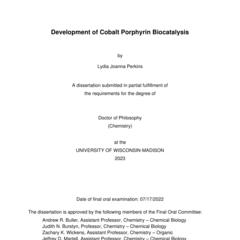 Development of Cobalt Porphyrin Biocatalysis