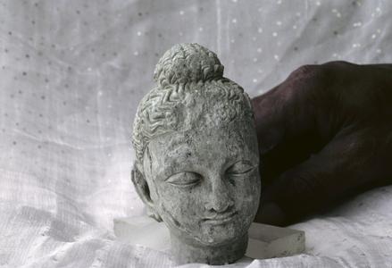 NG300, Stucco Head of the Buddha