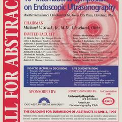 10th International Symposium on Endoscopic Ultrasonography advertisement