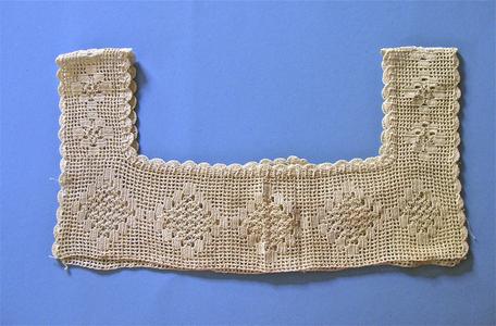 Hand crocheted yoke