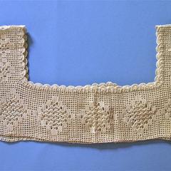 Hand crocheted yoke