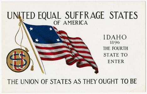 Idaho, United Equal Suffrage States postcard