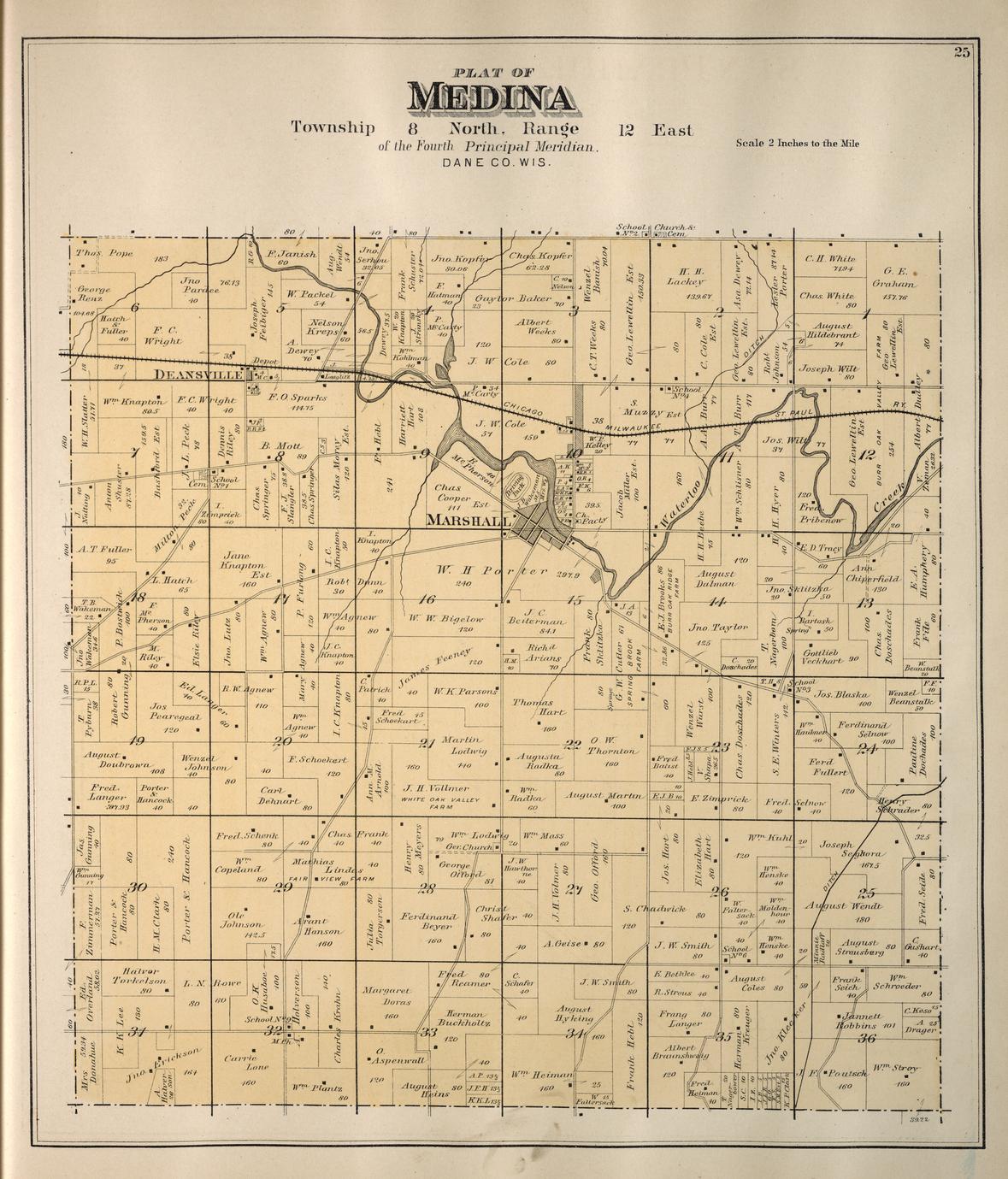 Plat Book Of Dane County Wisconsin Drawn From Actual Surveys And The County Records Full