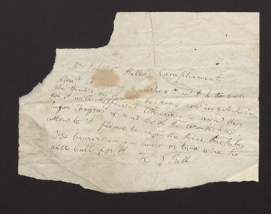 Letter from H.S. Ball