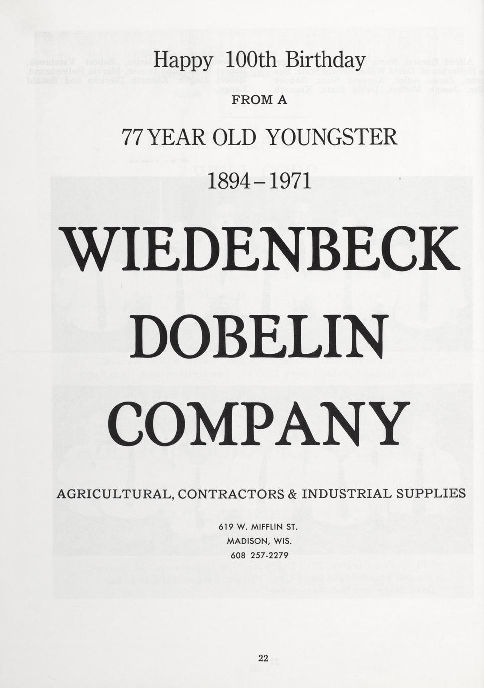 Waunakee centennial, 18711971 Full view UWDC UWMadison Libraries