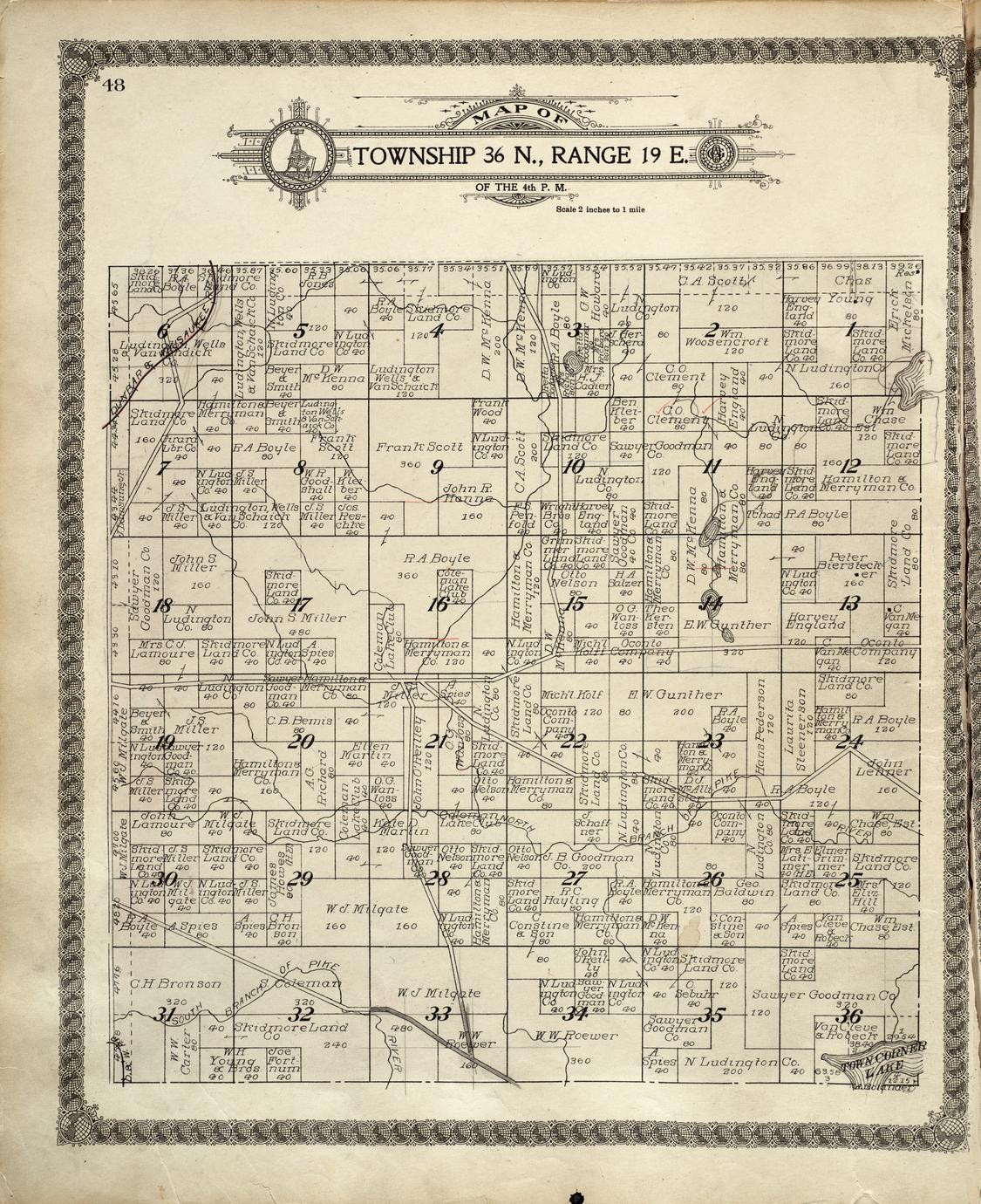 Standard atlas of Marinette County, Wisconsin : including a plat book ...