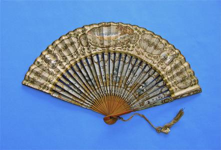 Gold accented fan