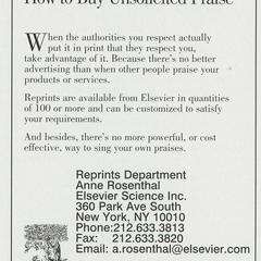 Elsevier Science advertisement