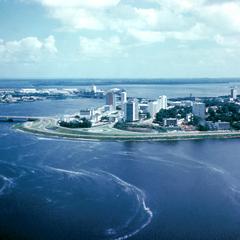 A View of Abidjan Across the Harbor After the New Bridge