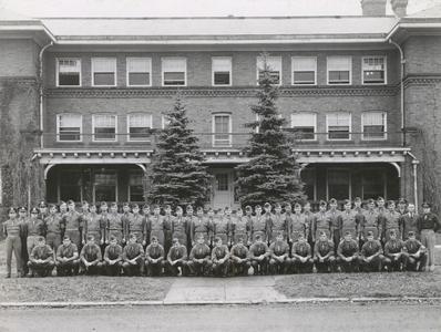 ROTC cadets at Crownhart Hall