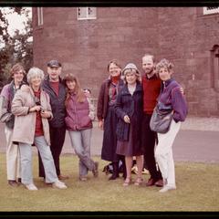 One of John Niles's research teams at Glamis Castle, Angus