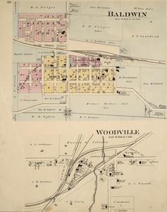 Plat Map of Baldwin and Woodville, Wisconsin