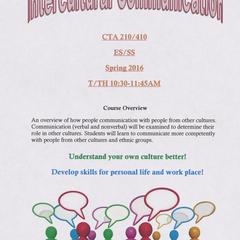 Intercultural Communication course poster