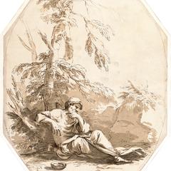 A Philosopher in Meditation, from the series Imitations of Drawings, Engraved by Messrs. Pond and Knapton