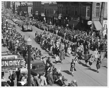 Tank Battalion parade, ca 1945