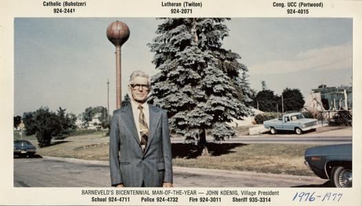 Barneveld's Bicentennial Man-of-the-Year, 1976