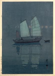 Sailing Boats-Night, from the series The Seto Inland Sea