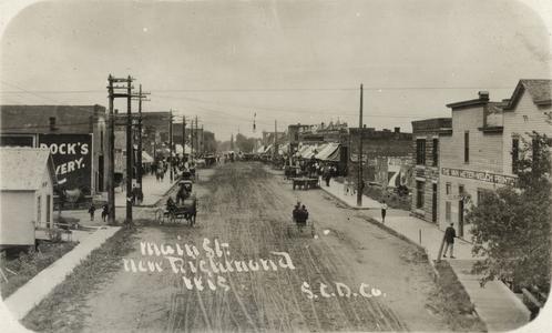 Main Street in New Richmond, looking south from bridge