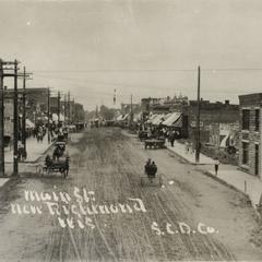 Main Street in New Richmond, looking south from bridge