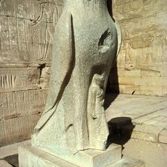 Statue of Scared Falcon Guarding Temple of Horus