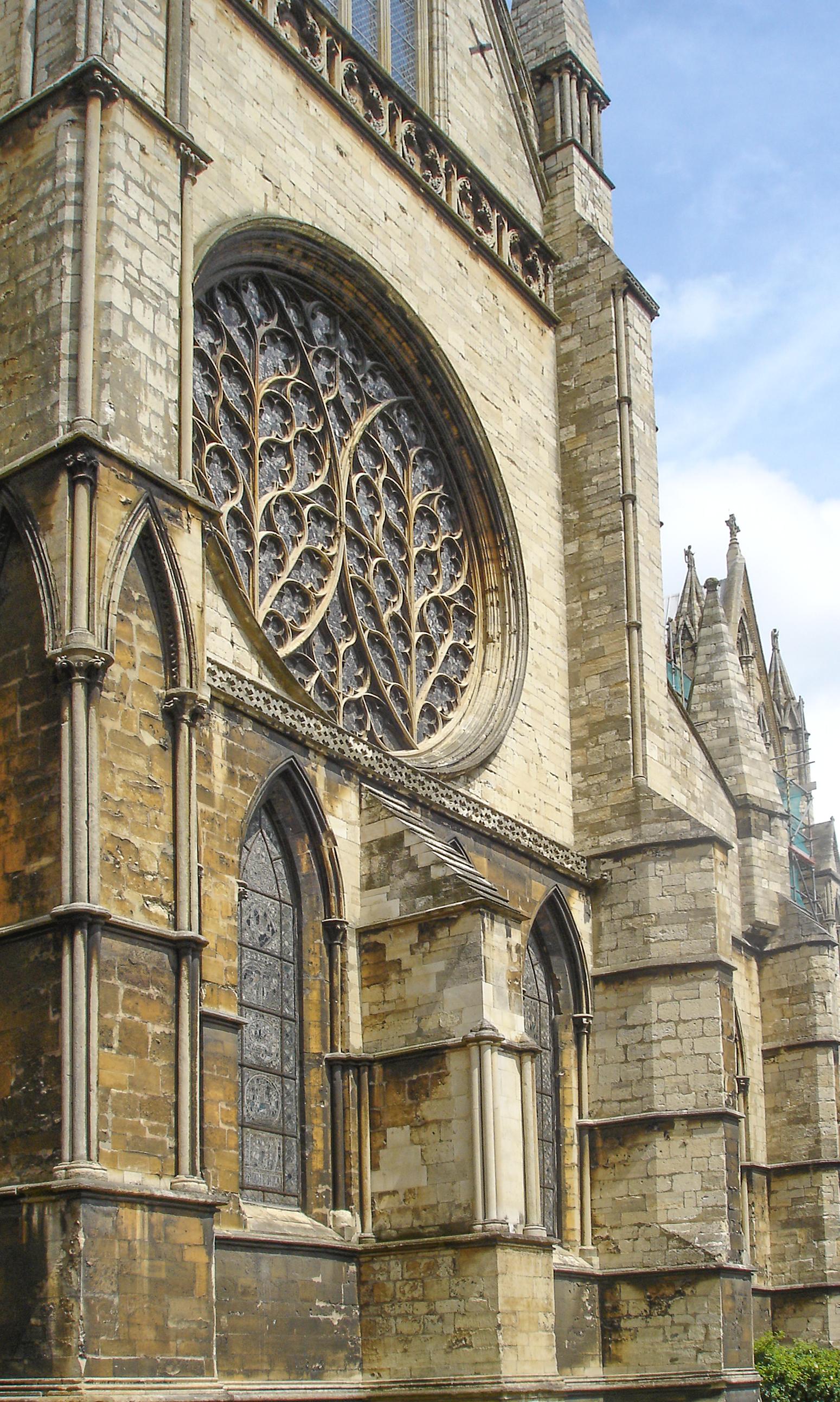 Lincoln Cathedral exterior southwest transept - UWDC - UW-Madison