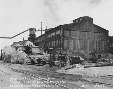 Construction of Hamilton Manufacturing addition to main plant in May of 1926