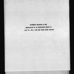 Documents relating to the negotiation of an unratified treaty of July 14, 1851, with the Rogue River Indians