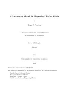 A Laboratory Model for Magnetized Stellar Winds