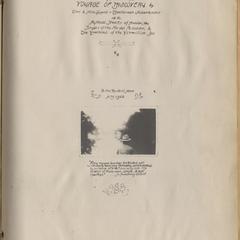 Cover page of "Voyage of Discovery" journal, drawn by AL (trip taken October 1922)