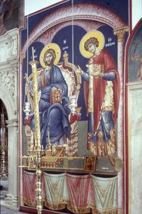 Icon of Christ at Xenophontos